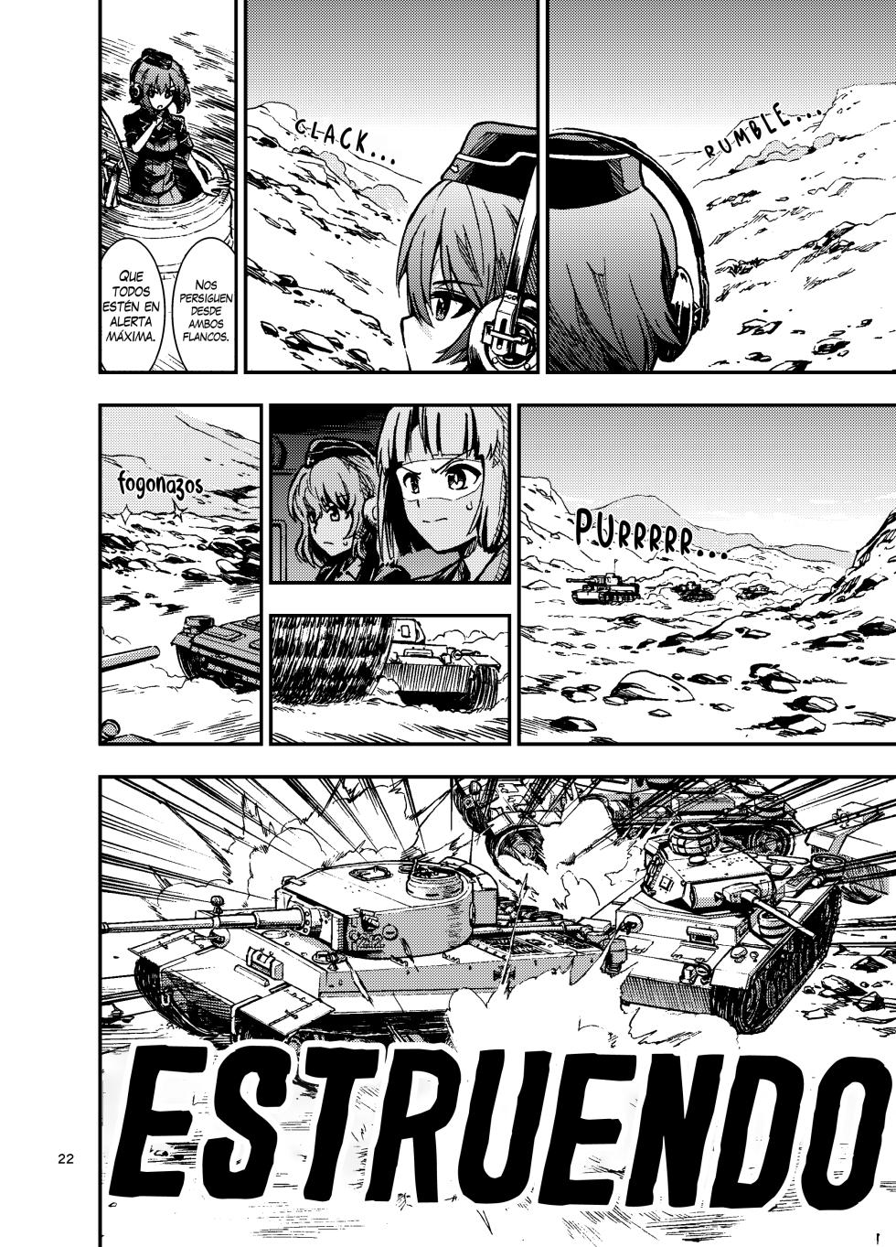 [Circle Shakunetsu (Sabaku)] St. Gloriana vs. Kuromorimine (Girls und Panzer) [Spanish] [Erwin Pry] - Page 24