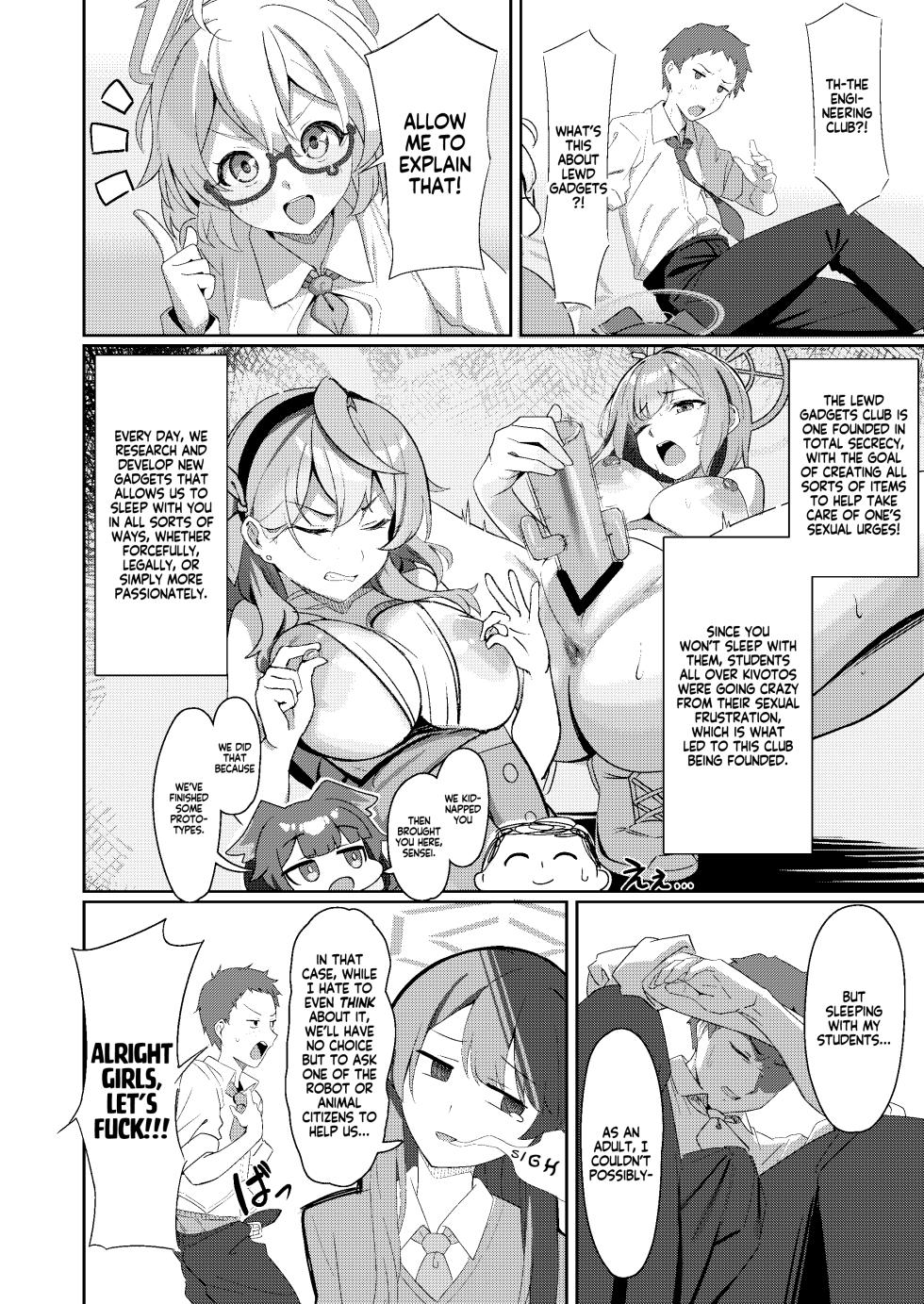 Kuragesanya (Ajihurai) Youkoso Ero Gajetto-bu He | Welcome to The Lewd Gadget Club! (Blue Archive) [English] [Douzo Lad Translations] [Digital] - Page 3