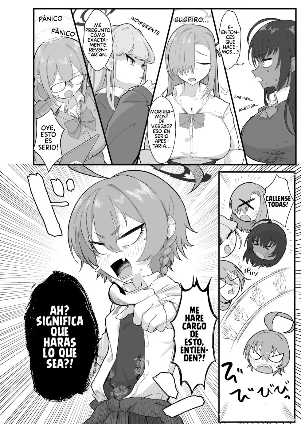 [Hakeverse (Hakeashi)] Yarasete!! Neru Senpai | ¡Neru, porfavor dejanos acostarnos contigo! (Blue Archive) [Spanish] [KotonohaTranslations] - Page 6