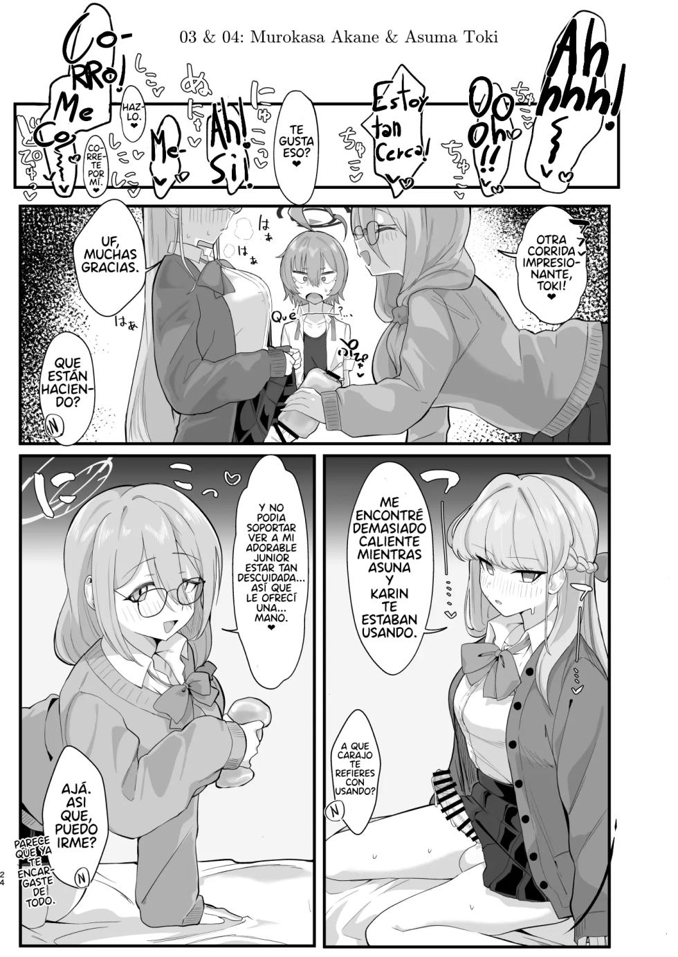 [Hakeverse (Hakeashi)] Yarasete!! Neru Senpai | ¡Neru, porfavor dejanos acostarnos contigo! (Blue Archive) [Spanish] [KotonohaTranslations] - Page 23