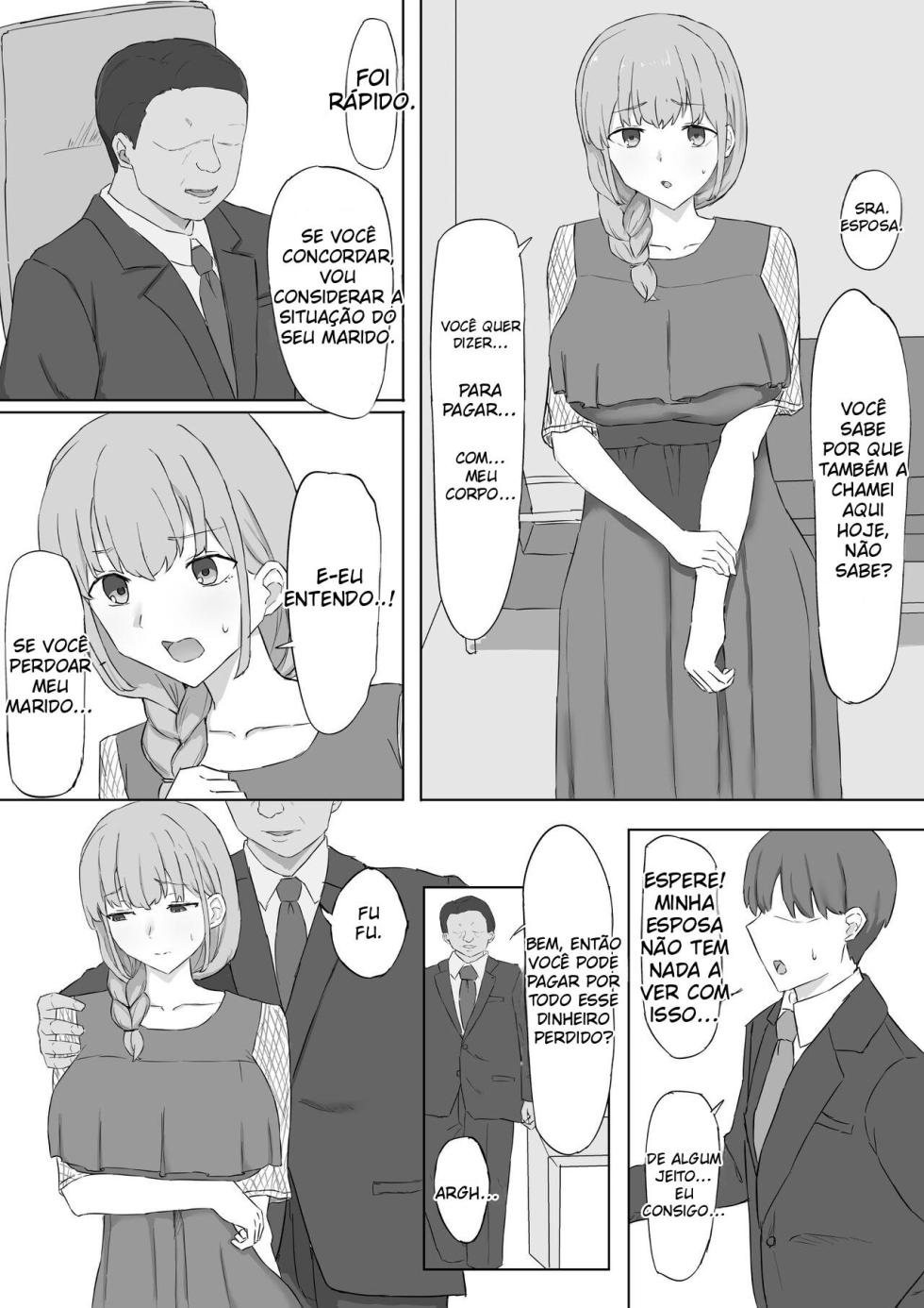 [Muripoyo] Tsuma ga Shachou ni Netorareru | Minha esposa é roubada pelo presidente [Portuguese-BR] - Page 3