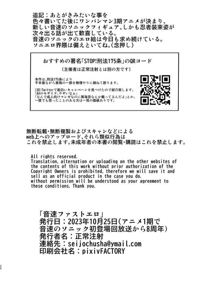 [正常注射] 音速ファストエロ - Page 19