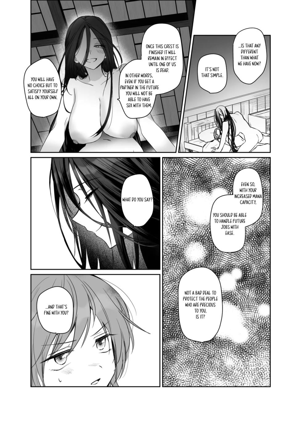 [Tetsukazuno Ao. (Emilio)] Zetsurin Futanari Onna ni Shuuchaku Sarete Omanko Baka ni Sareta Boukensha  | A Female Adventurer Gets Turned into a Sex Crazed Pussy-Obsessed Woman by an Insatiable Futanari Woman [English] [Digital] - Page 27