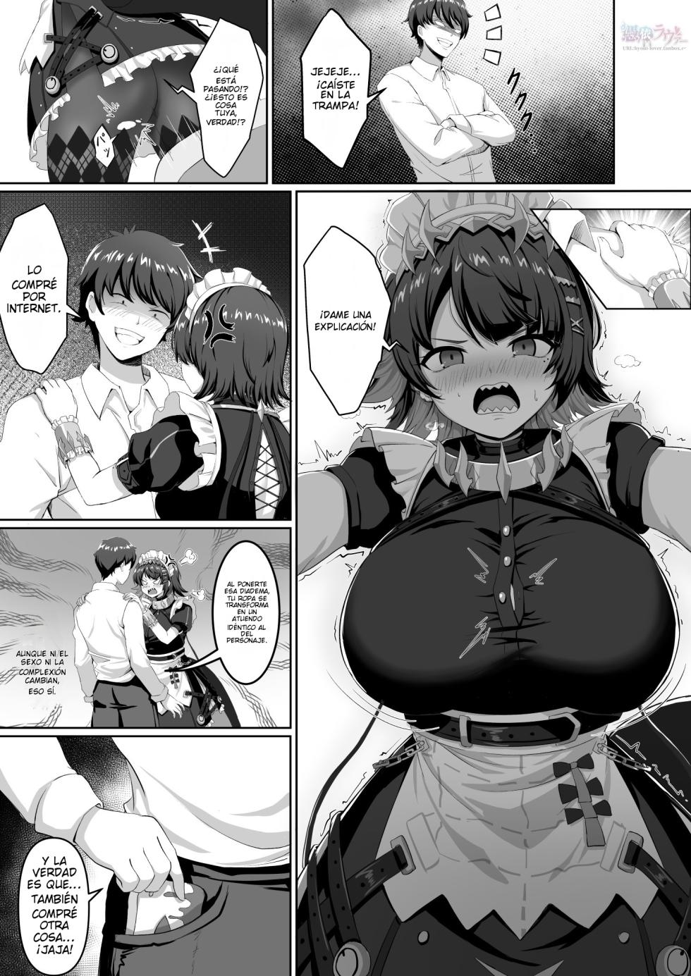 [Hyoui Lover (xor)] ZenZero Ellen cosplayer transformation & possession | Transformación y posesión de la cosplayer Ellen (Zenless Zone Zero) [Spanish] [KatashiTetsu] - Page 3