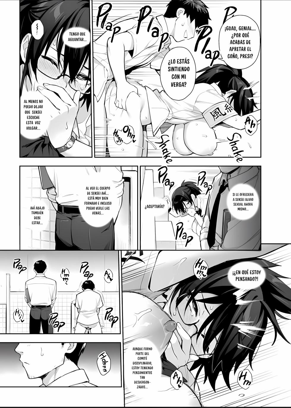 [TRY&Hougen Futari Shakai (TRY Hougen)] Atarashii Fuuki Iinchou wa Kyonyuu Sugiru Ken 3｜Sobre La Nueva Presidenta Del Comité De Disciplina Y Sus Enormes Tetas 3 [Spanish] [Orrorin] [Decensored] [Digital] - Page 25