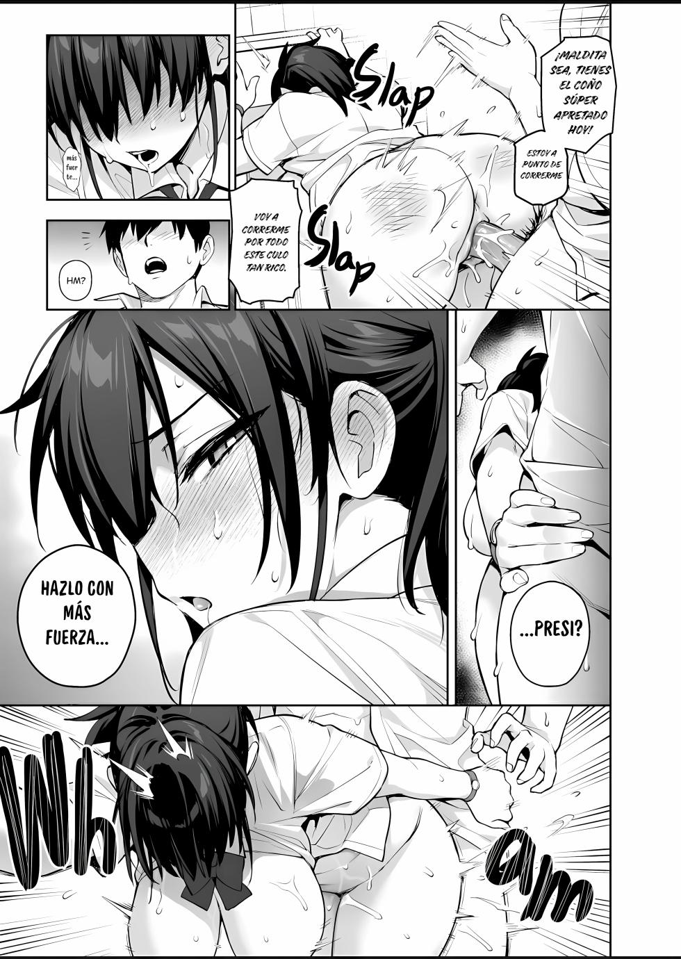 [TRY&Hougen Futari Shakai (TRY Hougen)] Atarashii Fuuki Iinchou wa Kyonyuu Sugiru Ken 3｜Sobre La Nueva Presidenta Del Comité De Disciplina Y Sus Enormes Tetas 3 [Spanish] [Orrorin] [Decensored] [Digital] - Page 27