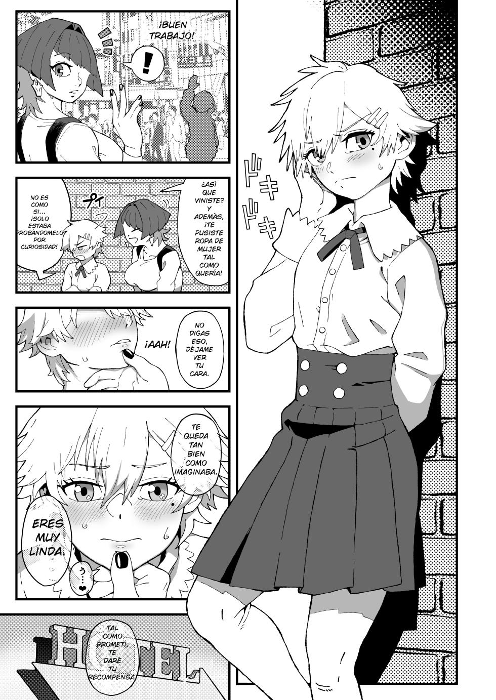 [Mousou Hatake (Hatake)] Off-Pako Shippai!? Futanari Mangakka no Kanojo ni Natta Ore - Offline sex failed!? A boy who became the girlfriend of a futanari manga artist [Digital] (Spanish) (MTL) - Page 10