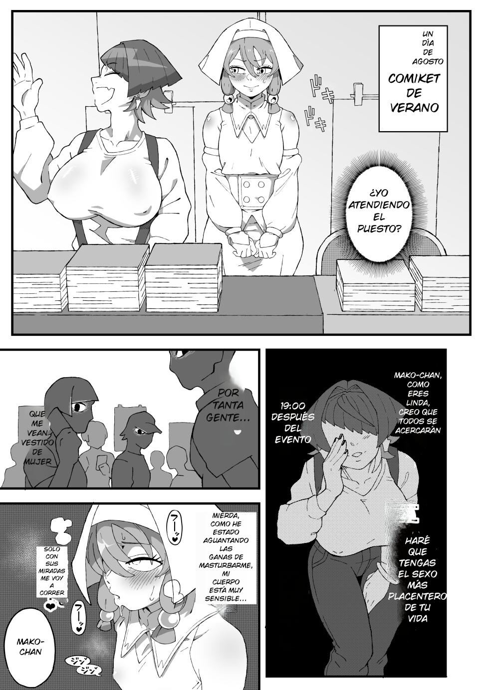 [Mousou Hatake (Hatake)] Off-Pako Shippai!? Futanari Mangakka no Kanojo ni Natta Ore - Offline sex failed!? A boy who became the girlfriend of a futanari manga artist [Digital] (Spanish) (MTL) - Page 14