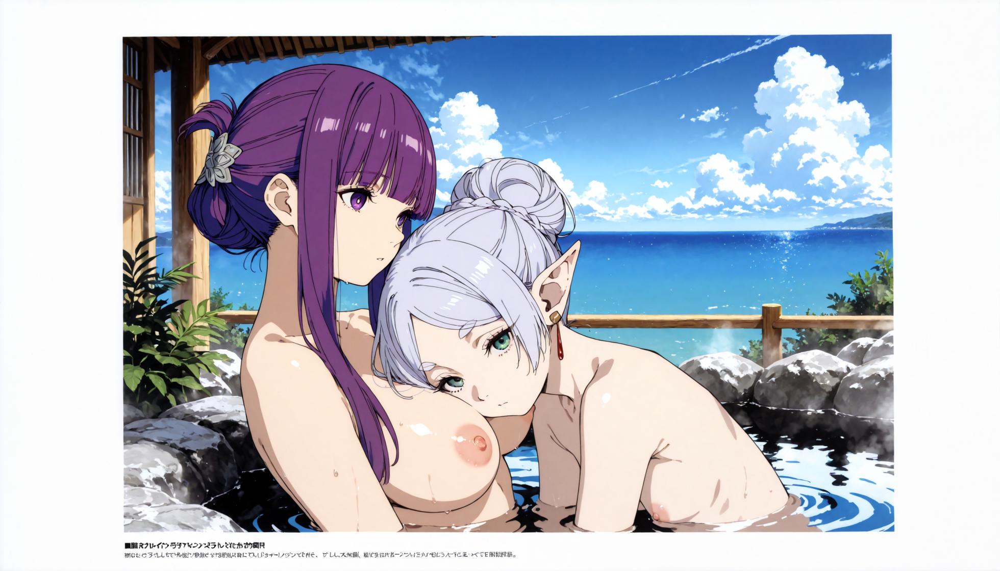 (yanai-hide) Sousou no Frieren - Magazine Style Onzen [AI Generated] - Page 36