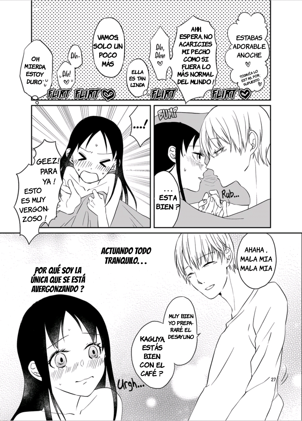 [Mitsuboshi] Shirogane Miyuki wa Ikasetai｜Miyuki Shirogane Quiere Hacerla Correrse (Kaguya-sama wa Kokurasetai) [Spanish] [JFairy Traslate] - Page 28