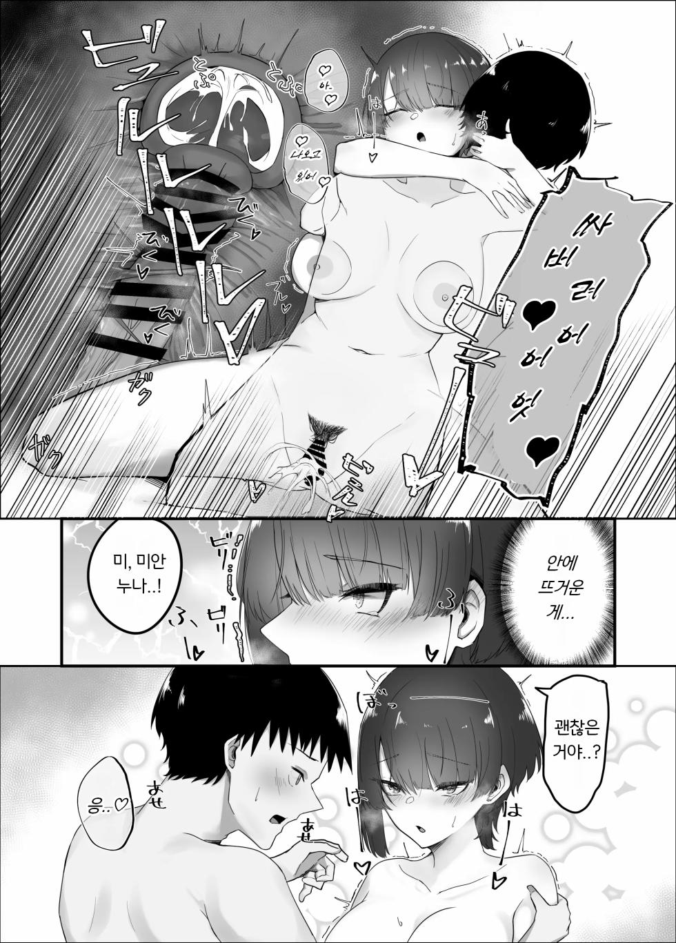 [Kagami no Naka (Kagamimaru)] Kyonyuu Hitozuma no Ane ni Shiboritorareru Hanashi | 거유 유부녀인 누나에게 쥐어짜이는 이야기 [Korean] - Page 21