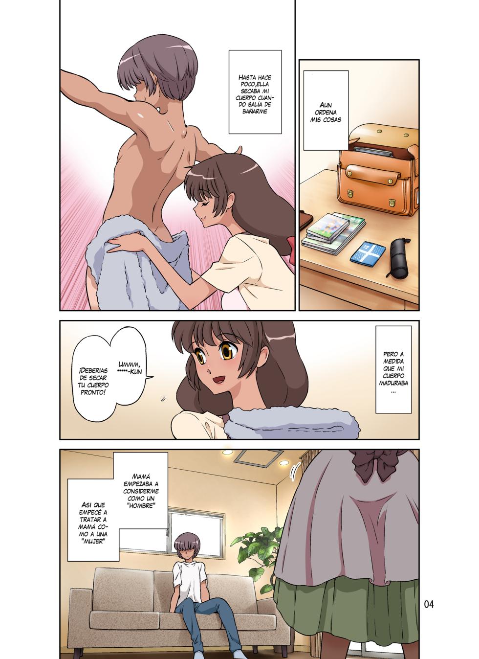 [DOZA Village (Dozamura)] Sewayaki Mama, Musuko ni Hamerareru. [Spanish] [VarKatzas666] - Page 4