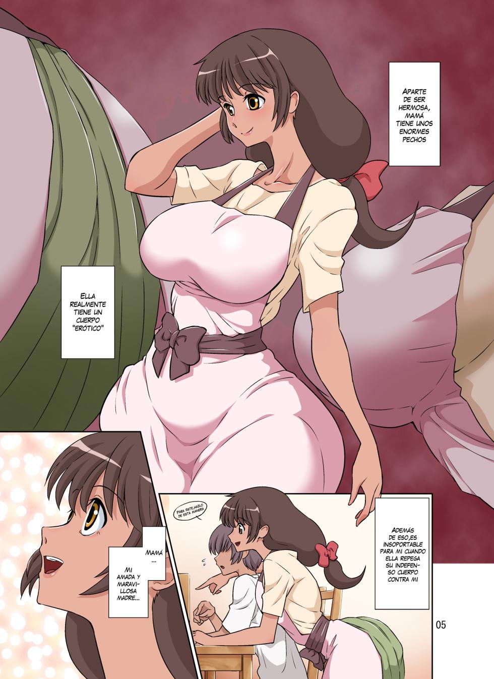 [DOZA Village (Dozamura)] Sewayaki Mama, Musuko ni Hamerareru. [Spanish] [VarKatzas666] - Page 5