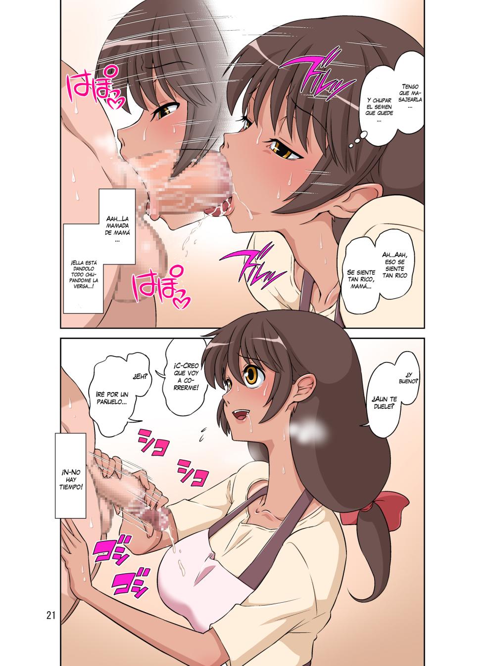 [DOZA Village (Dozamura)] Sewayaki Mama, Musuko ni Hamerareru. [Spanish] [VarKatzas666] - Page 21
