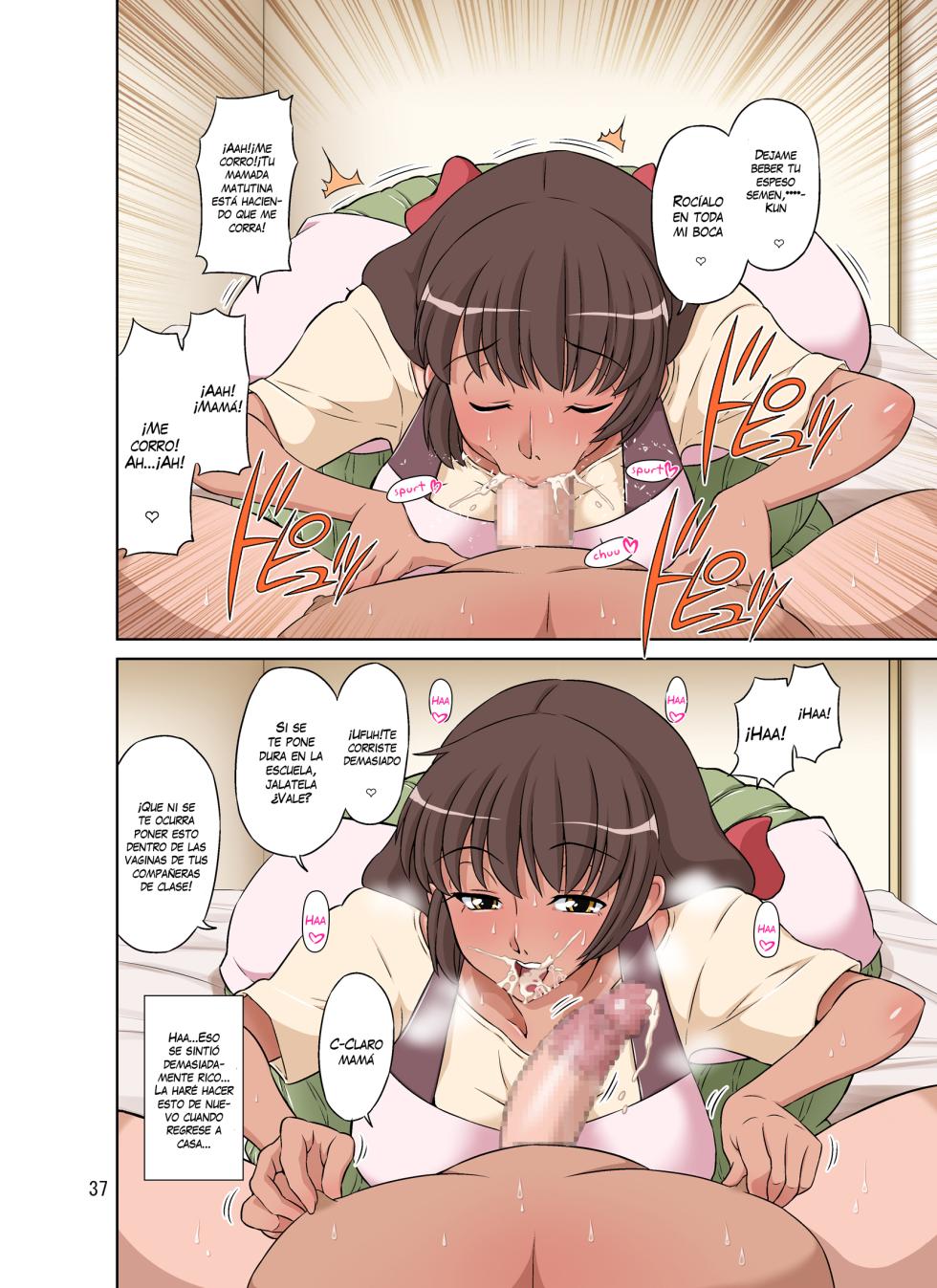 [DOZA Village (Dozamura)] Sewayaki Mama, Musuko ni Hamerareru. [Spanish] [VarKatzas666] - Page 37