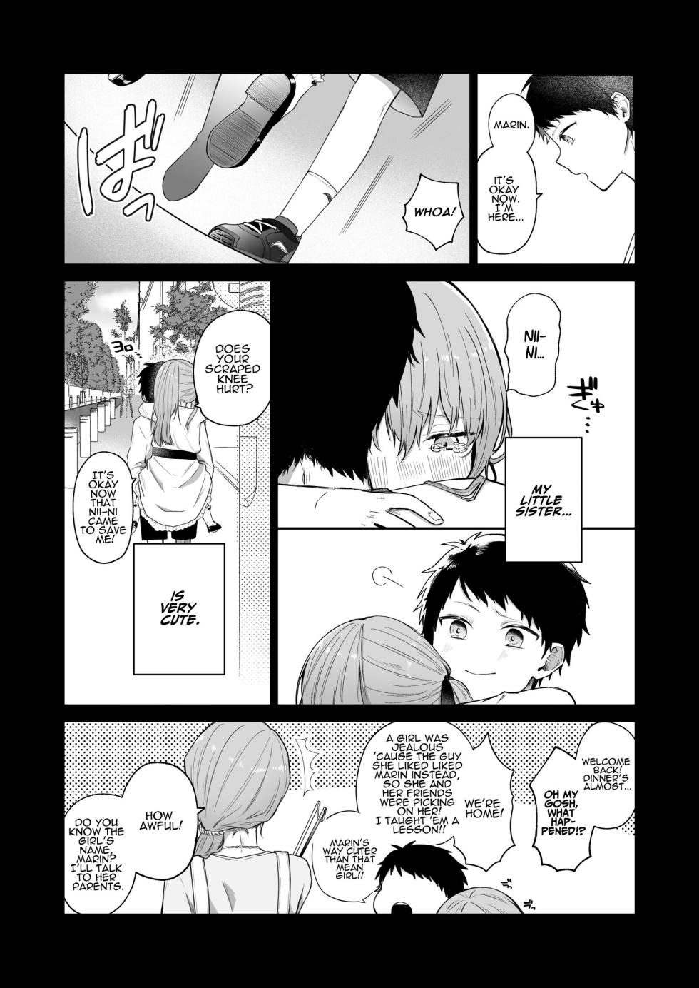 [Shuukyuu 8-Nichi (Hoshina Mimiwo)] Toaru Ani to (Gen) Imouto no Ohanashi | The Tale of a Certain Brother and His (Ex) Sister [English] [ADTL] - Page 4