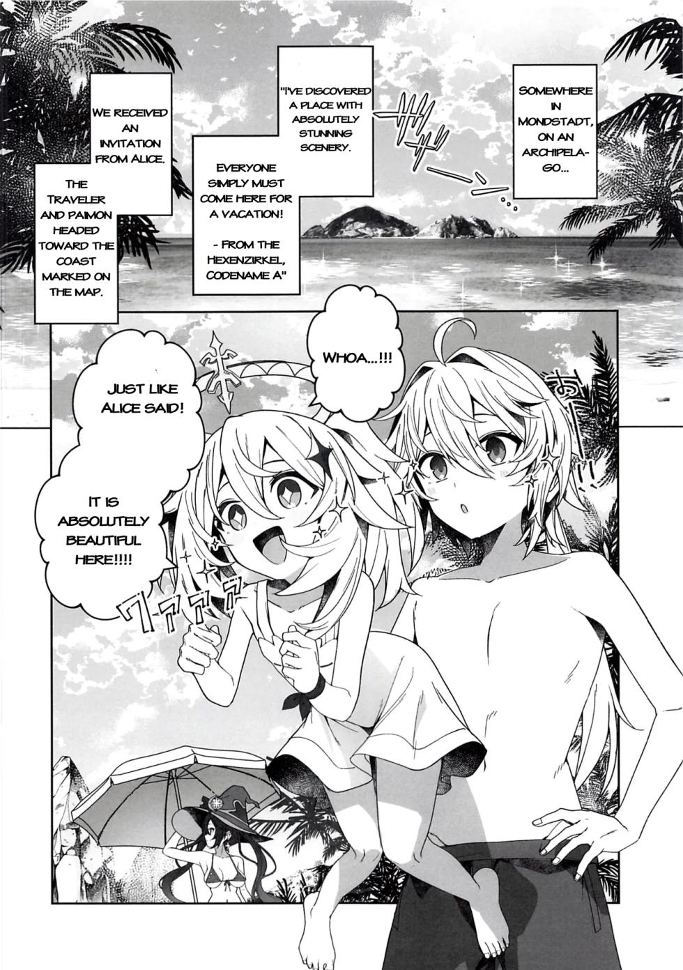 (C108) [Nobutorakai (Nidaime)] Beware of the Summer Witch! (Genshin Impact) [English] - Page 3