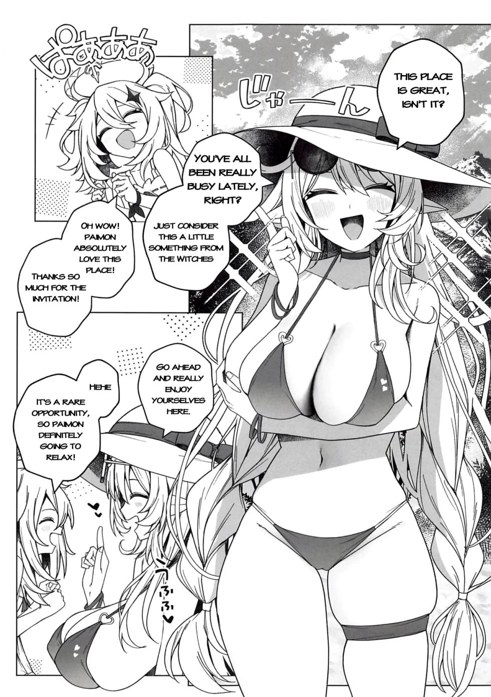 (C108) [Nobutorakai (Nidaime)] Beware of the Summer Witch! (Genshin Impact) [English] - Page 4
