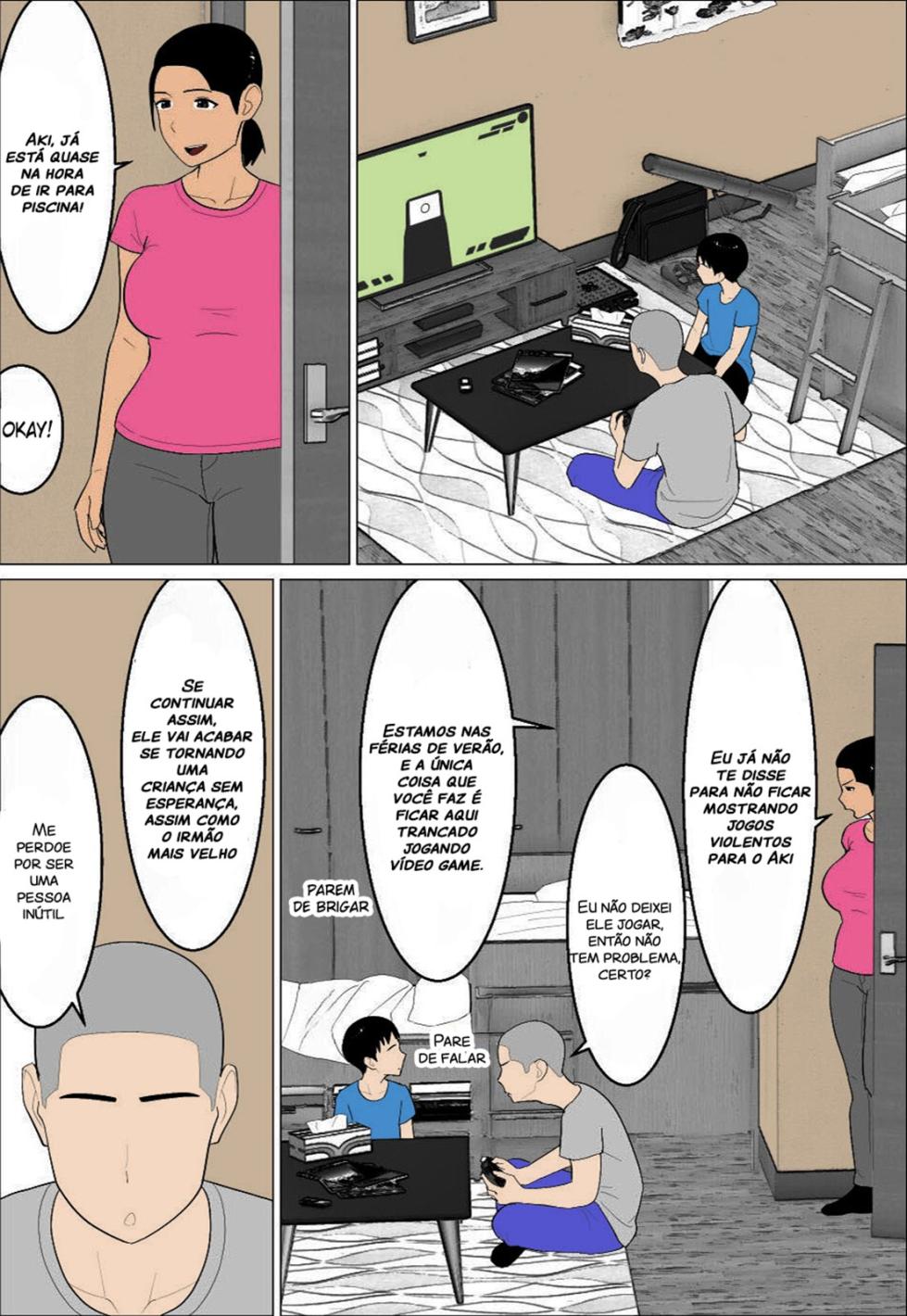 [Oroboy] Kaa-san ga Shikoi nante | Minha mãe é tão gostosa [Portuguese-BR][Full color] - Page 4