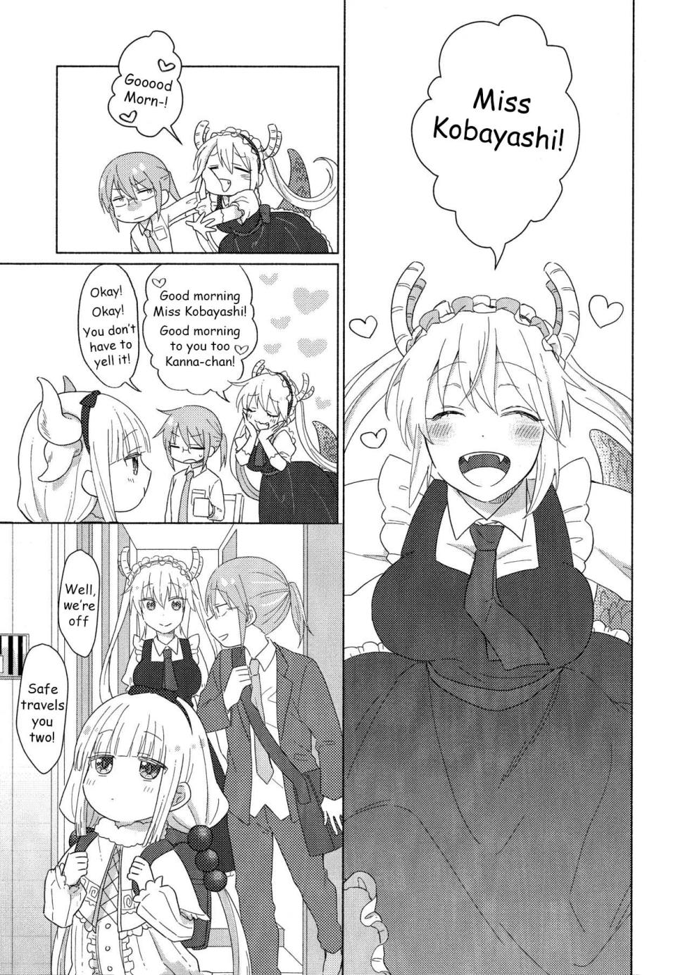 [Usabarashi (Usako)] A Night Alone with Miss Kobayashi [English] - Page 3
