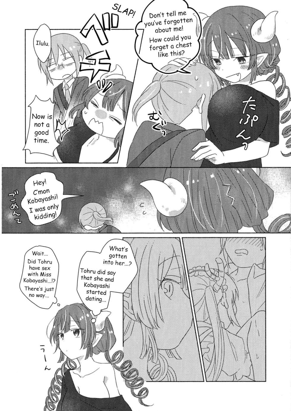 [Usabarashi (Usako)] A Night Alone with Miss Kobayashi [English] - Page 8