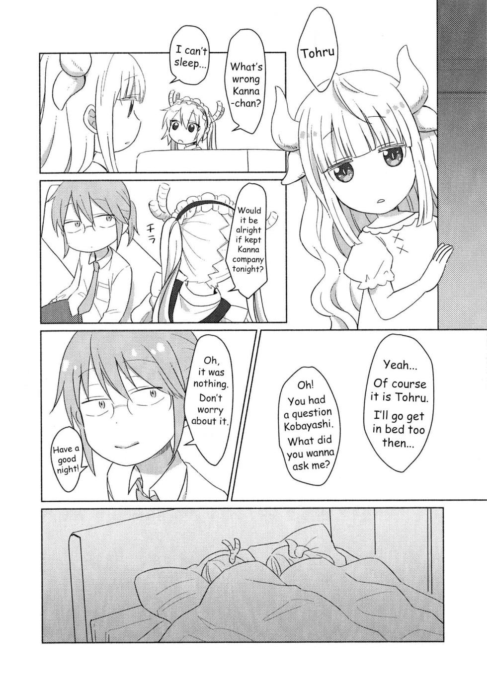 [Usabarashi (Usako)] A Night Alone with Miss Kobayashi [English] - Page 12