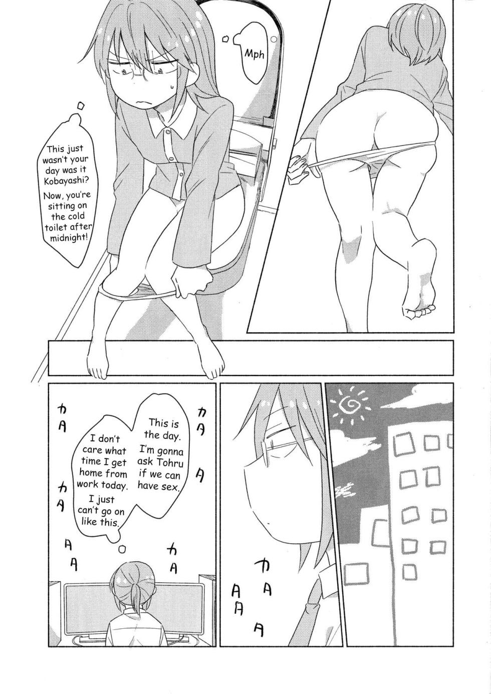 [Usabarashi (Usako)] A Night Alone with Miss Kobayashi [English] - Page 18