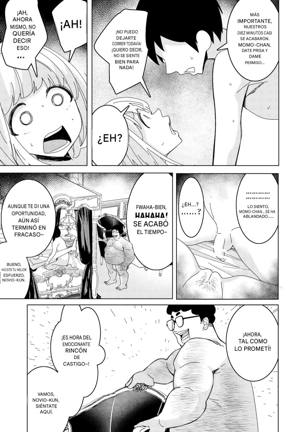 [Hisamaru Hajimeya (Hisamaru Hajime)] Saimin Appli de! ~Tsukiatte 3-kagetsu Hatsu Ecchi Mokuzen no Couple ni Ecchi no Shikata o Oshiete Mita~ [Spanish] - Page 28