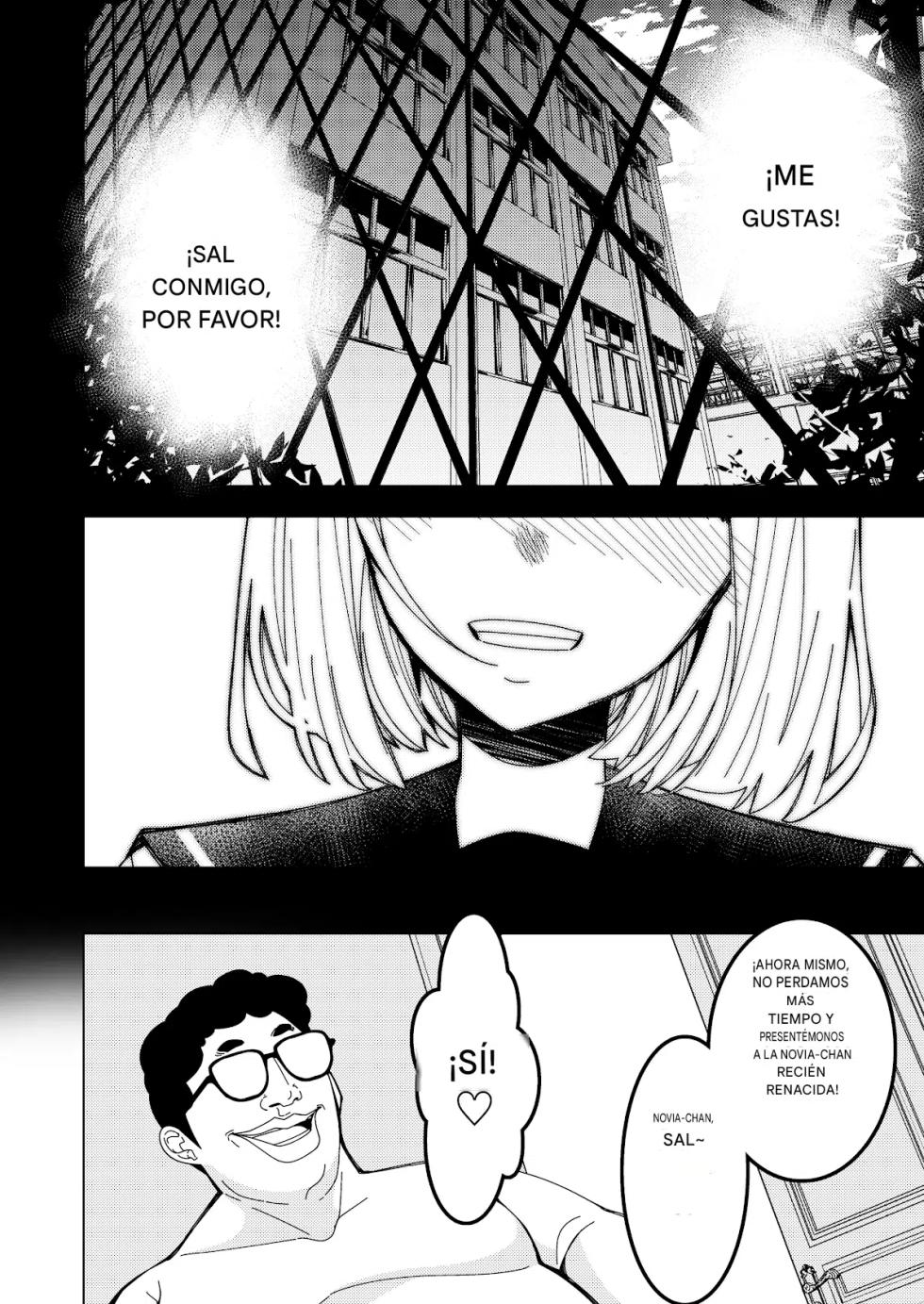 [Hisamaru Hajimeya (Hisamaru Hajime)] Saimin Appli de! ~Tsukiatte 3-kagetsu Hatsu Ecchi Mokuzen no Couple ni Ecchi no Shikata o Oshiete Mita~ [Spanish] - Page 35