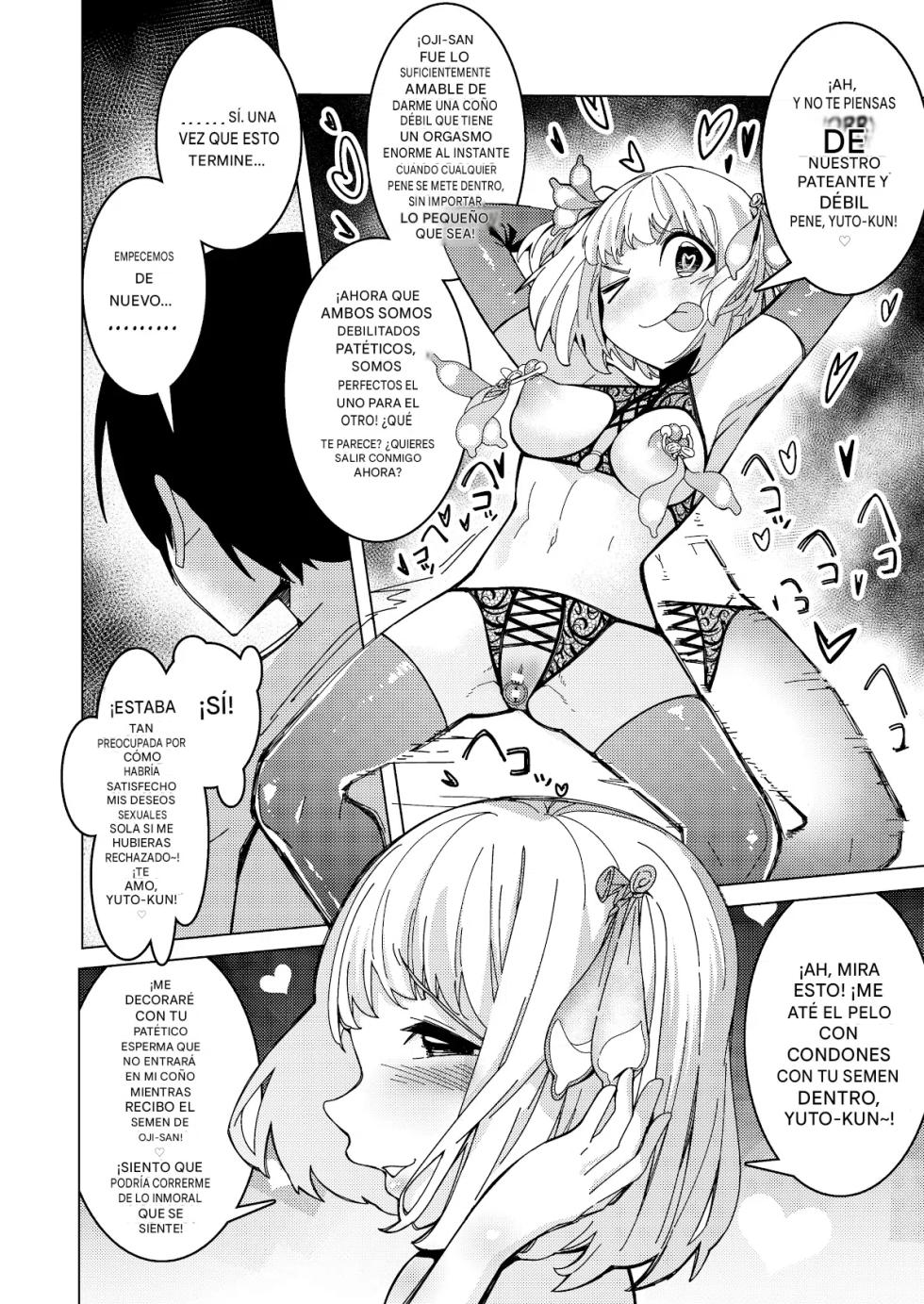 [Hisamaru Hajimeya (Hisamaru Hajime)] Saimin Appli de! ~Tsukiatte 3-kagetsu Hatsu Ecchi Mokuzen no Couple ni Ecchi no Shikata o Oshiete Mita~ [Spanish] - Page 37