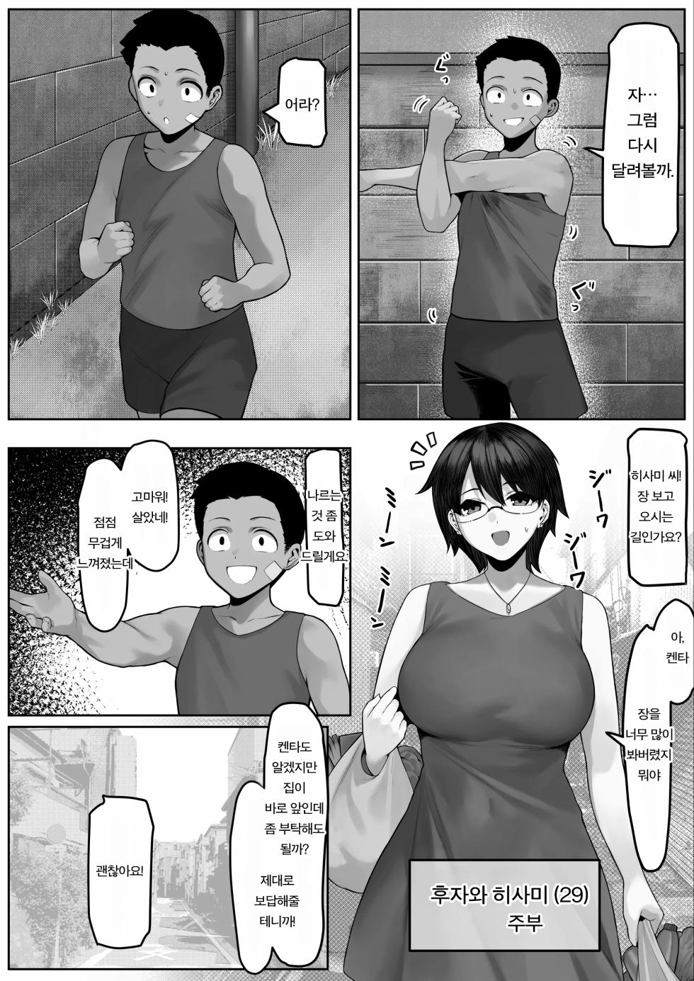 [Toshiue Onee-san Tengoku (Kisaragi Tsurugi)] Ryoushi Machi no Hitozuma Jijou 2 | 어촌의 유부녀 2 [Korean] - Page 8
