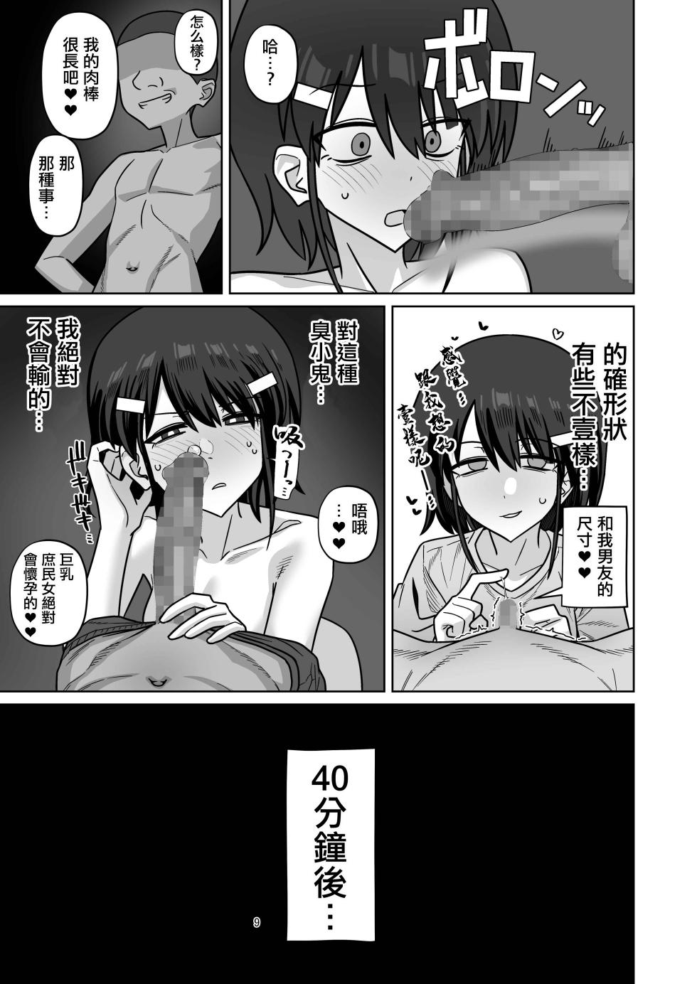 [Wide na Nomikuchi (enari)] Toshishita Kenryokusha ni Daisuki na Kanojo Sashidashite Netorase HaramaSex Shitemorau Hanashi | 對年下權力者交出自己最喜歡的女友做被寢取懷孕做愛的故事 [Chinese] [Digital] - Page 9