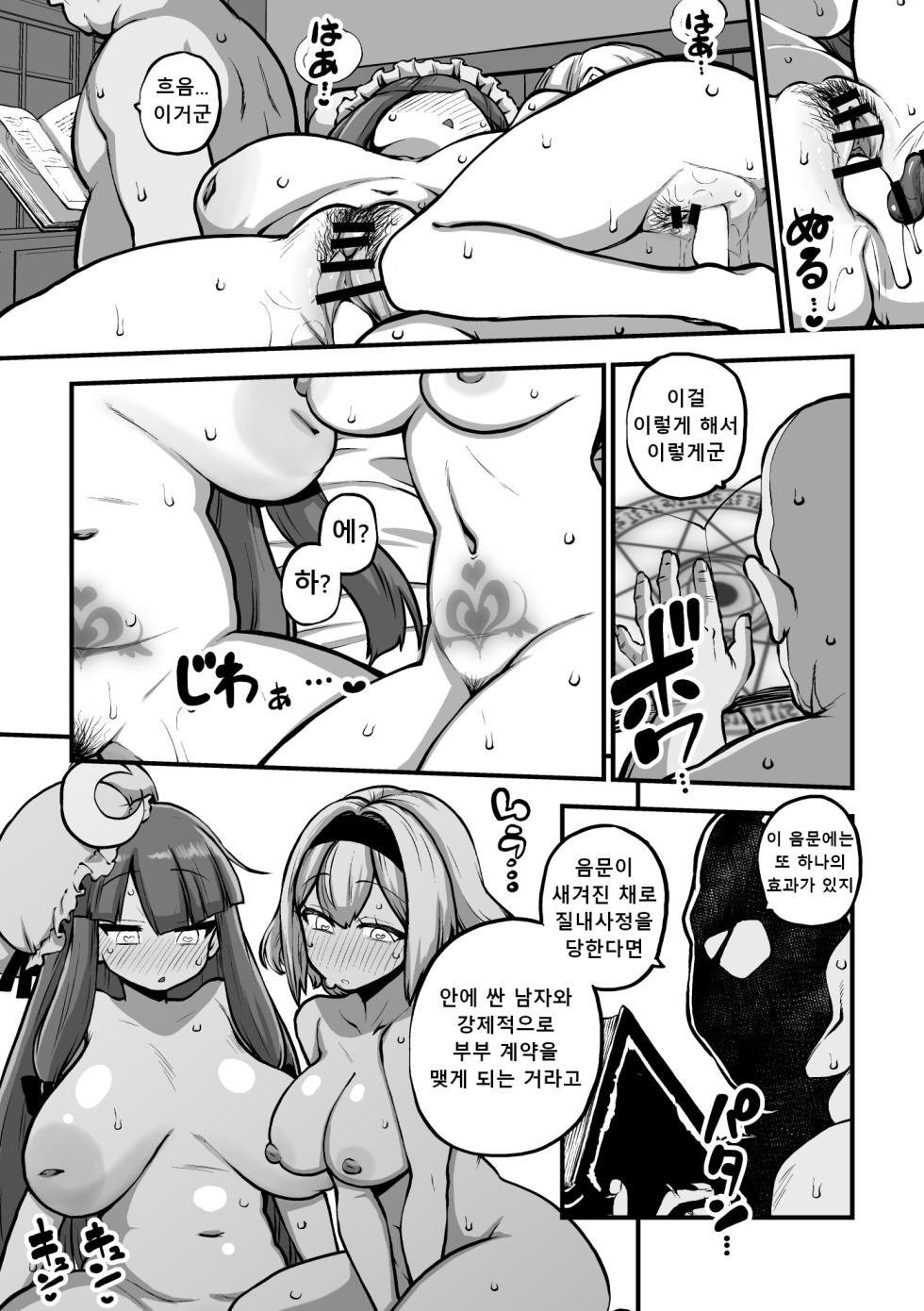 [ひまじんのいず] アリスとパチェと淫紋使いおじさん │앨리스랑 파츄리랑 음문사 아저씨 - Page 10