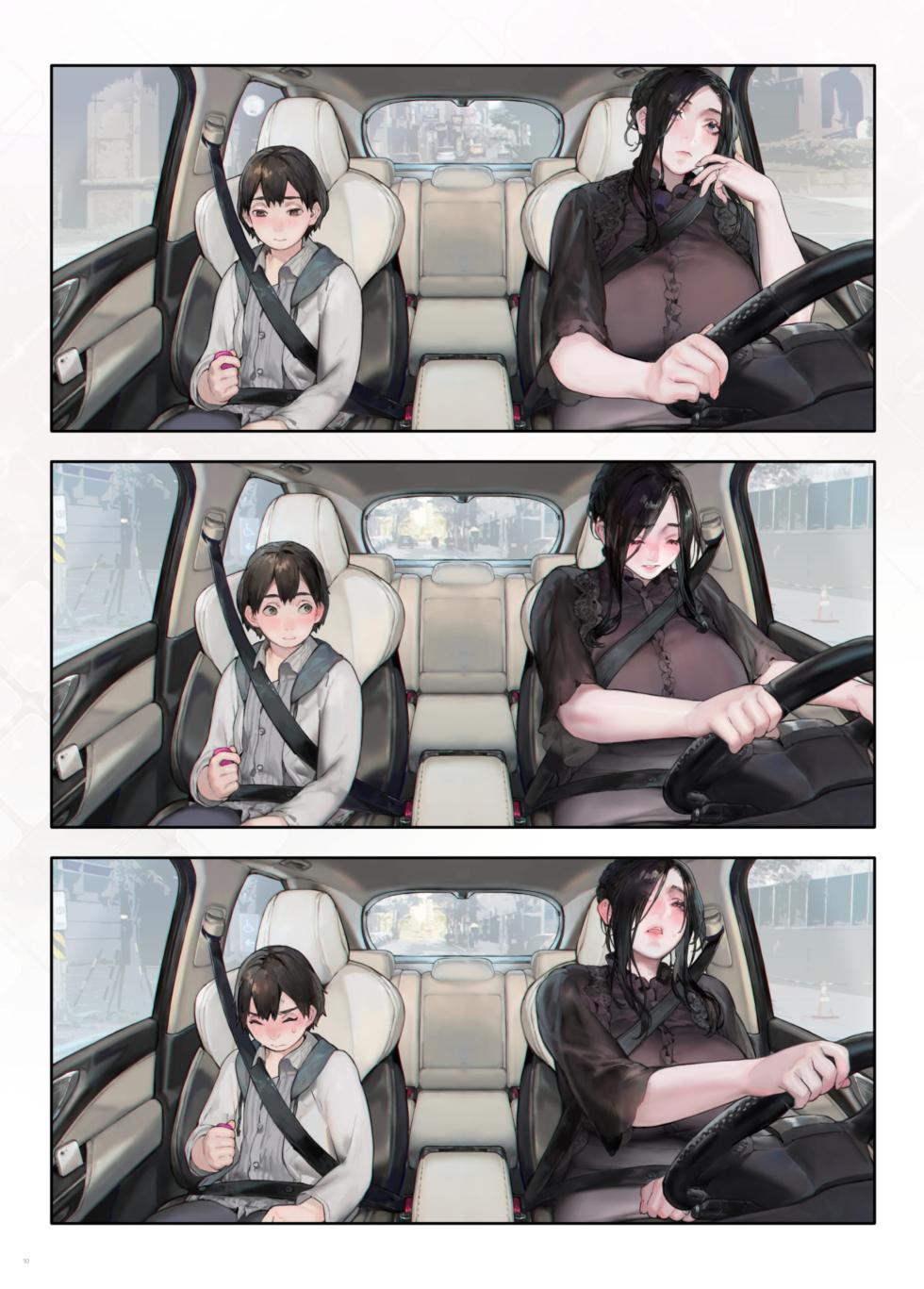 [Aoin no Junreibi (Aoin)] Gokinjo no Oku-san, Drive ni Itte mo KinTra o Saboranai. | La esposa de mi vecino nunca se salta sus entrenamientos, ni siquiera cuando a conducir. [Spanish] [Mister Nugget] [Digital] - Page 9