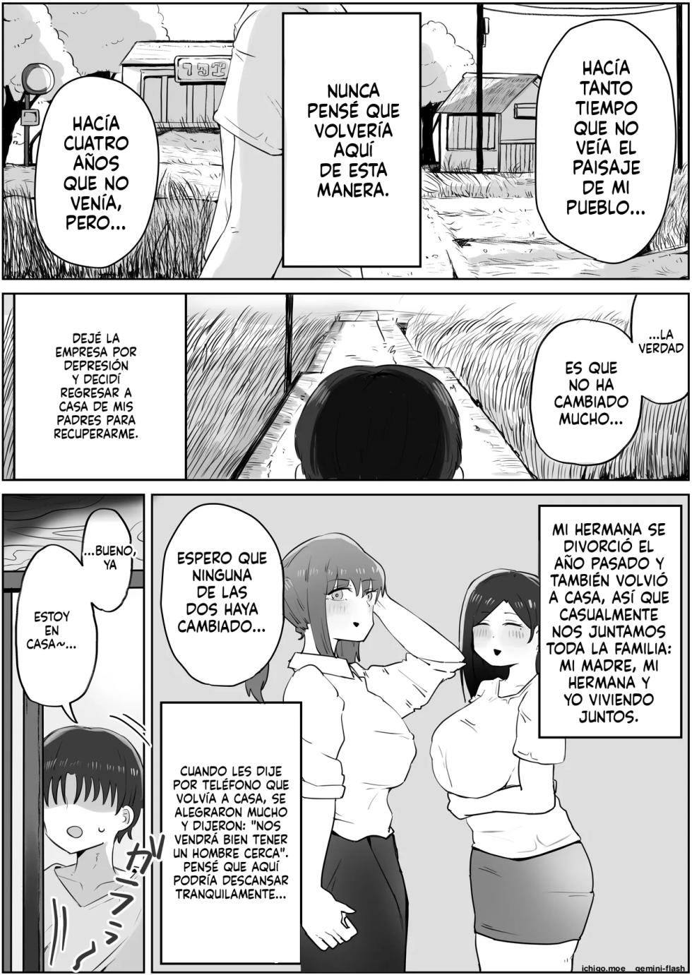 [Rat] Yonnen Buri ni Jikka ni Kisei shitara Haha to Ane ga Kinjo no Kusogaki Domo no Mesu Pet ni Natteimashita. [Spanish] - Page 2