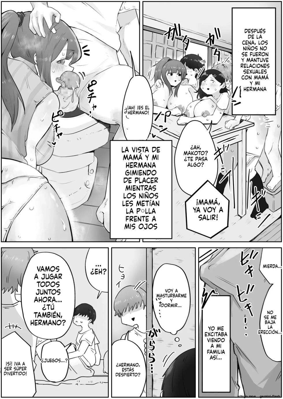 [Rat] Yonnen Buri ni Jikka ni Kisei shitara Haha to Ane ga Kinjo no Kusogaki Domo no Mesu Pet ni Natteimashita. [Spanish] - Page 10
