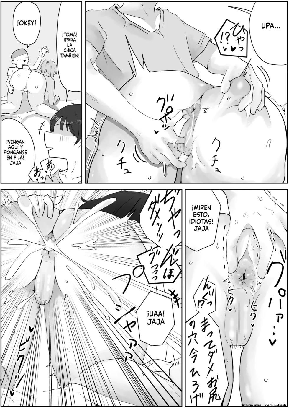 [Rat] Yonnen Buri ni Jikka ni Kisei shitara Haha to Ane ga Kinjo no Kusogaki Domo no Mesu Pet ni Natteimashita. [Spanish] - Page 18