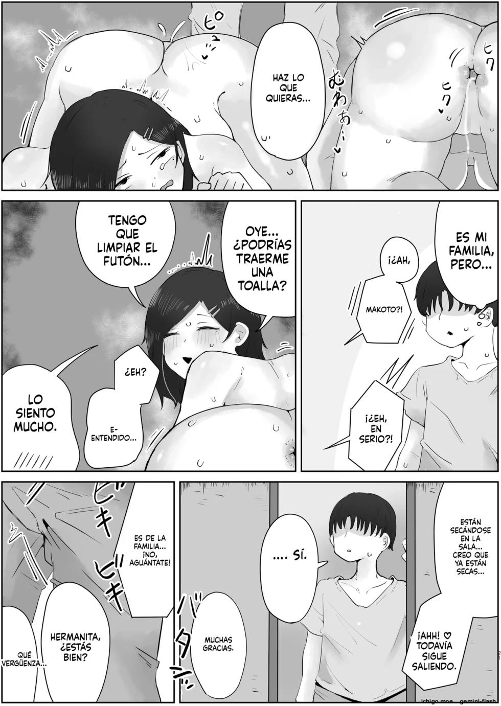 [Rat] Yonnen Buri ni Jikka ni Kisei shitara Haha to Ane ga Kinjo no Kusogaki Domo no Mesu Pet ni Natteimashita. [Spanish] - Page 21