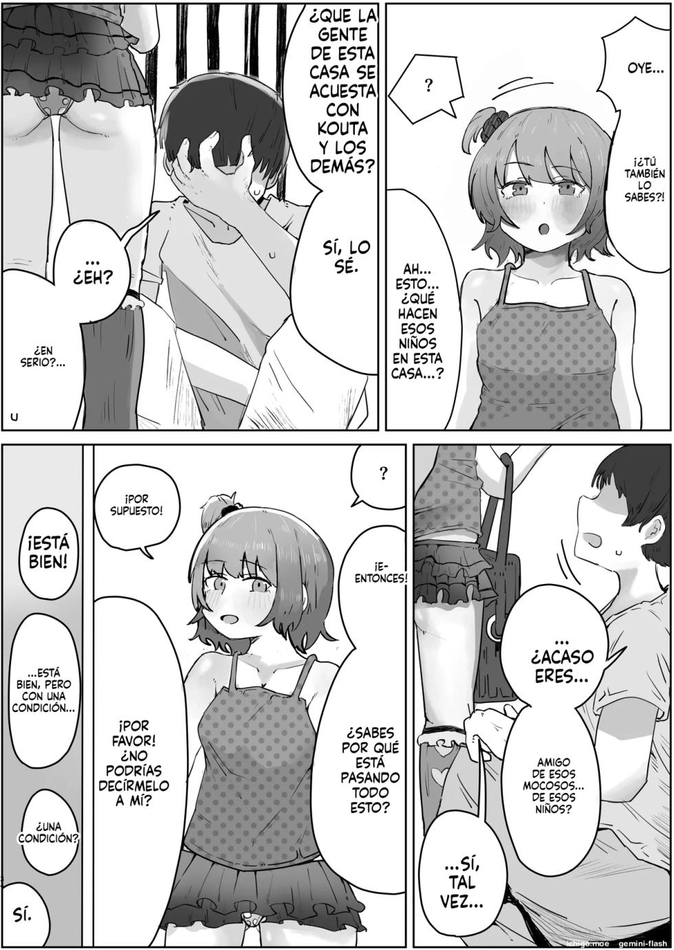 [Rat] Yonnen Buri ni Jikka ni Kisei shitara Haha to Ane ga Kinjo no Kusogaki Domo no Mesu Pet ni Natteimashita. [Spanish] - Page 34
