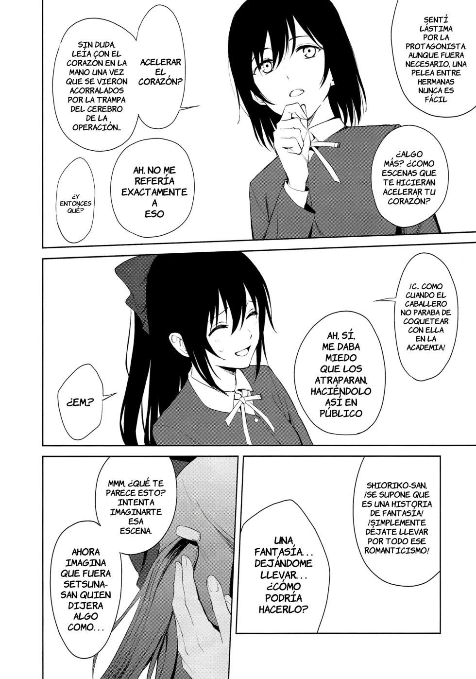 (C103) [Tatakai no Kiseki (Senyuu)] ShioSetsu ga Seitokaishitsu de Ecchi na Koto Suru Hon | ShioSetsu Sexo en la sala del consejo estudiantil (Love Live! Nijigasaki High School Idol Club) [Spanish] [La Qiqi que traduce] - Page 25