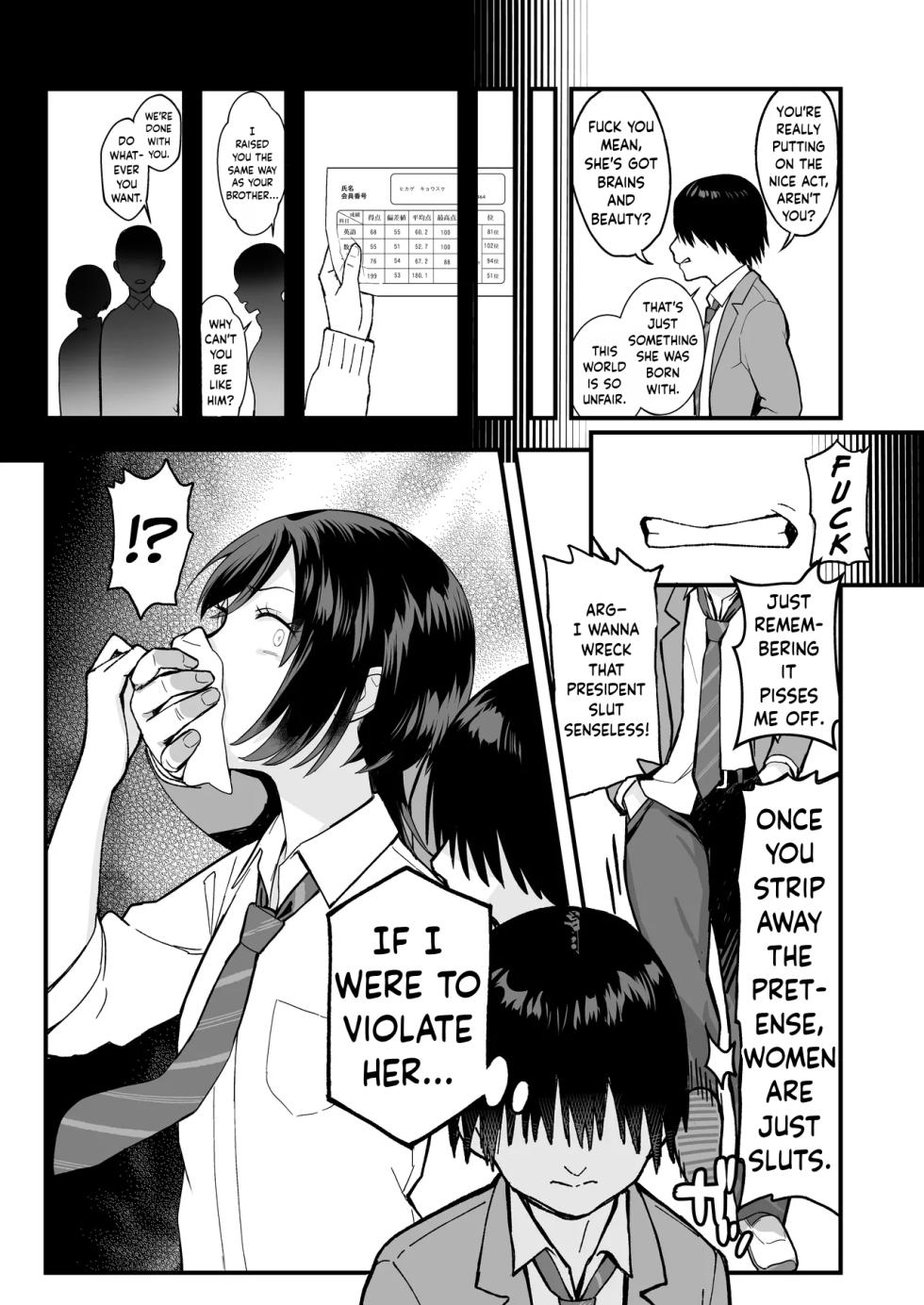 [Ebisuya (Yuzuriha)] InCha na Ore dake ga Shitteiru Seitokaichou no Uragawa. ~Kakure Kyonyuu no Senpai ga Kairaku ni Kuppuku Shite Ochiru made~[ENGRISH][CharlesWHITE][CRACKERTL] - Page 7