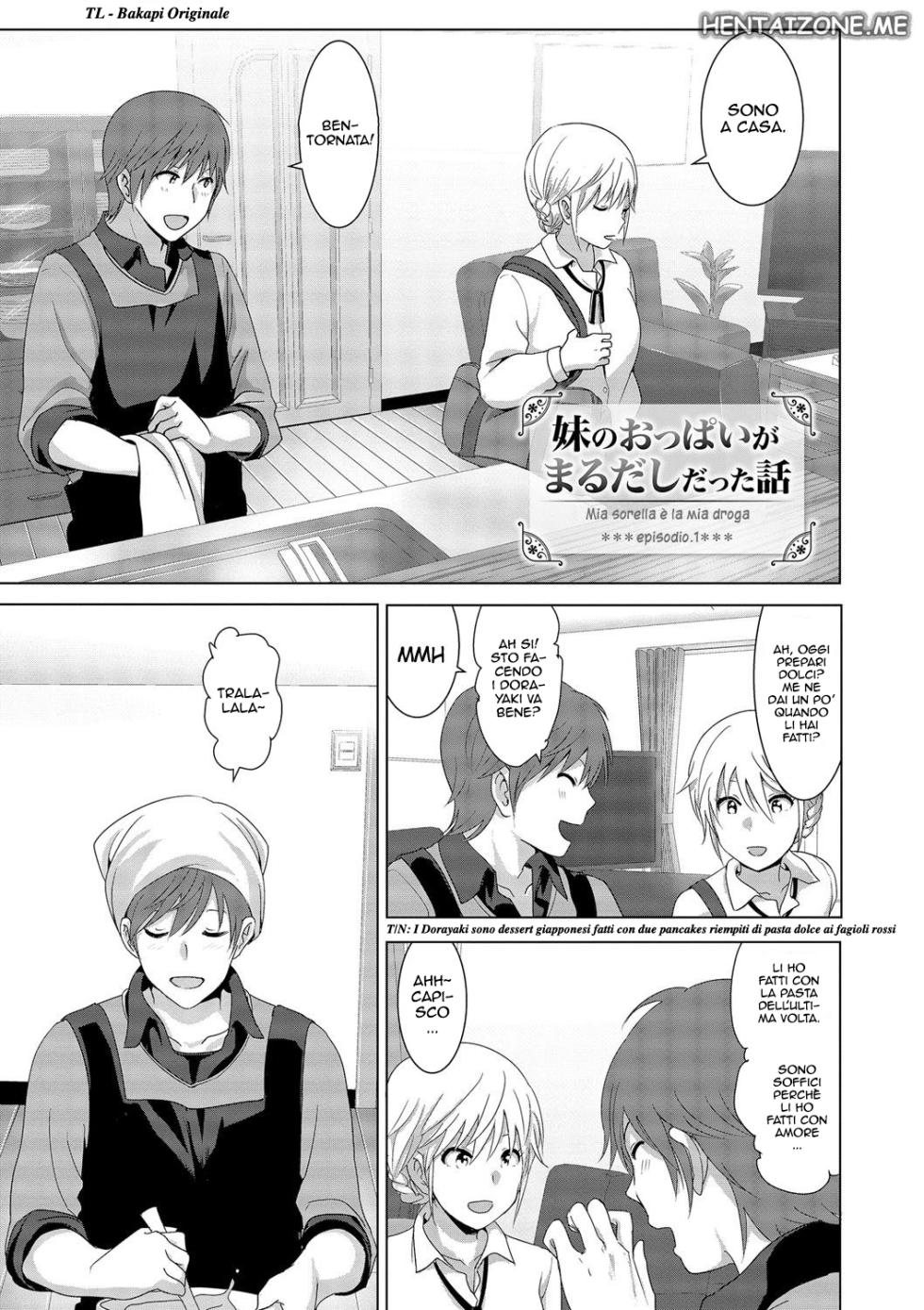 [Supe (Nakani)] Imouto no Oppai ga Marudashi Datta Hanashi 1-6 | Mia sorella è la mia droga 1-6 [Italian] - Page 2