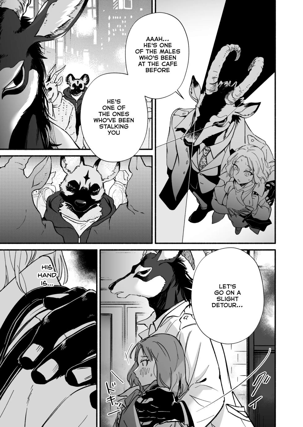 [Haraherimonsuta (Uchuno Yuniko)] Watashi o mamotte kureru Rei san wa ichiban kiken na shuchaku ju [English]  [Digital] - Page 14