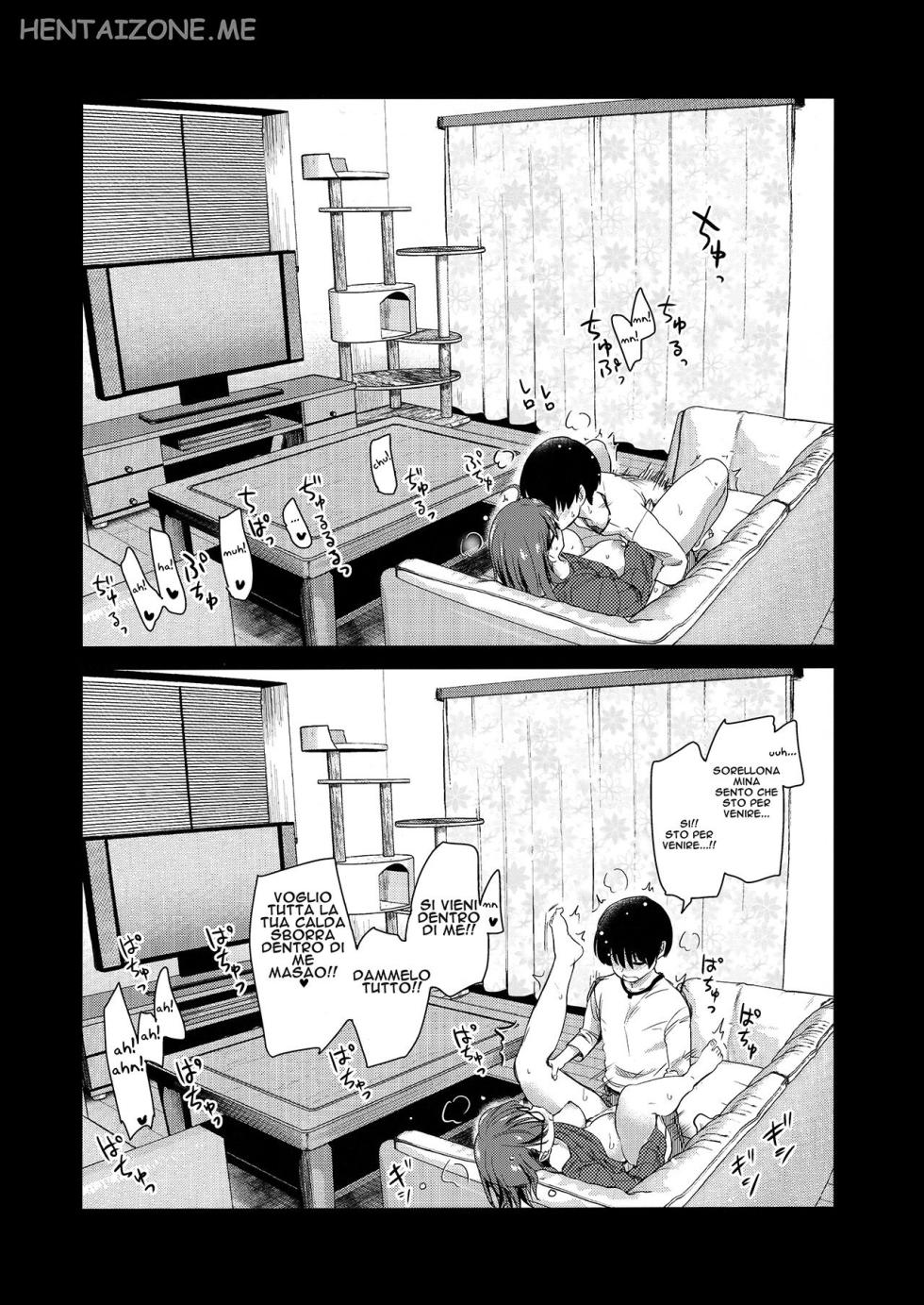 (COMITIA131) [Shin Hijiridou Honpo (Hijiri Tsukasa)] Pet Mimamori Camera ni Ane to Otouto no Sex ga Utsutteta. | Sulla telecamera di sorveglianza degli animali domestici sono state riprese le attività sessuali tra la sorella maggiore e il fratello minore. [Italian] - Page 27