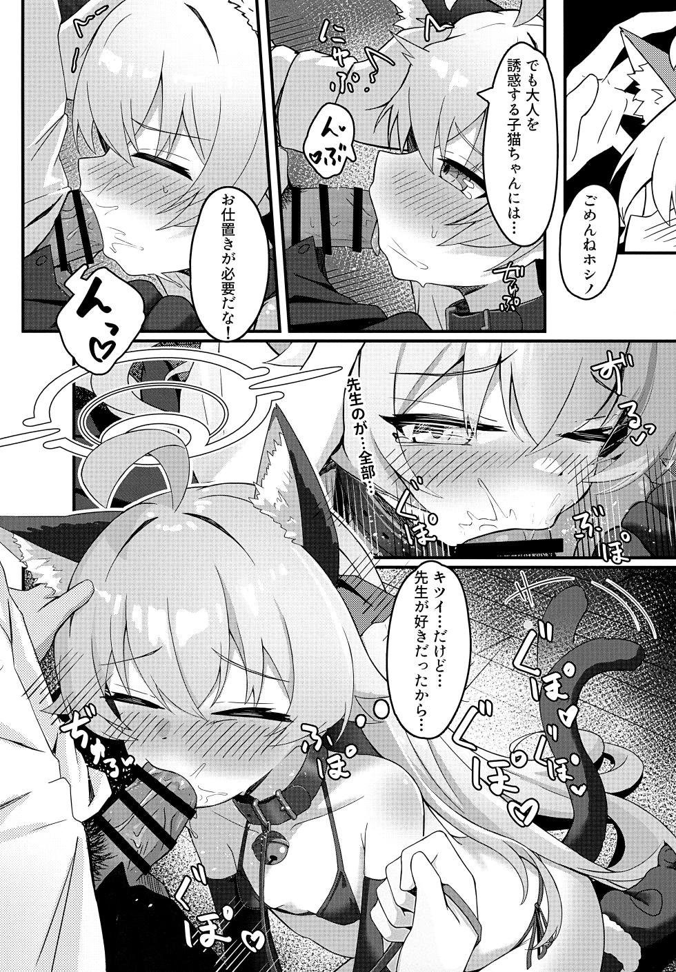 (C107) [Kuroliu] Hoshino wa Neko ni Naru - hoshino has become a cat!? (Blue Archive) - Page 13