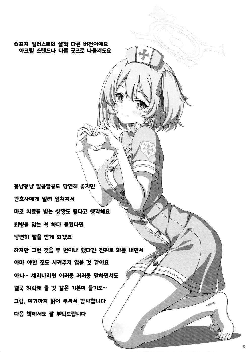 (C108) [Kanrakutei (AK)] Kimi wa Midara na Yoru no Nurse | 너는 음란한 밤의 간호사 (Blue Archive) [Korean] - Page 15
