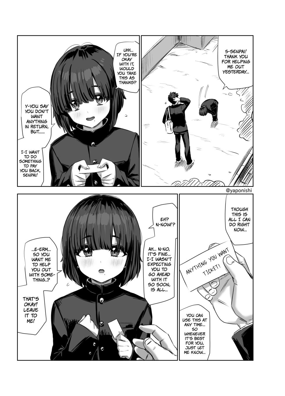 [Yapo] Senpai and Kouhai [English] [The People With No Name] - Page 1
