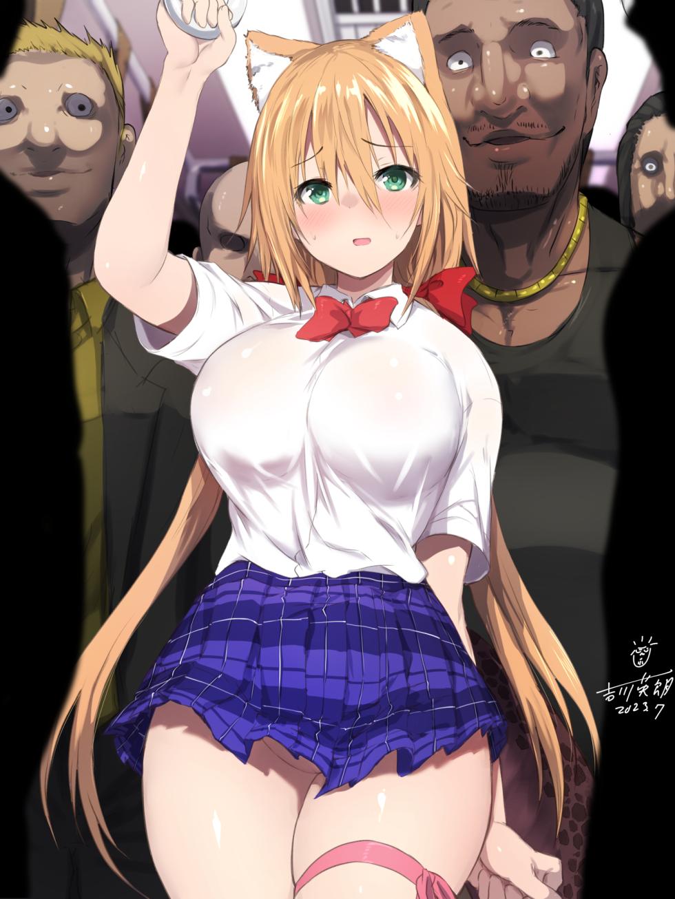 [maskedy] 【FULL】続・満員電車で大変なことになっちゃう制服菫IF_前編（全11枚） - Page 3