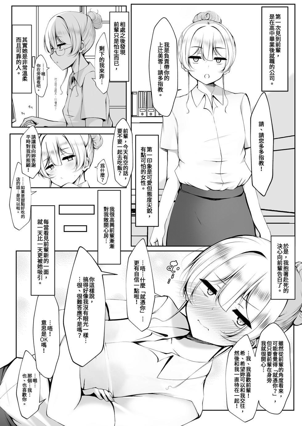 [Botsuraku Kizoku (Winter)] Ketsuge Haeteru Kaisha no Senpai to Tsukiau Hanashi [Chinese] [Decensored] [Digital] - Page 4