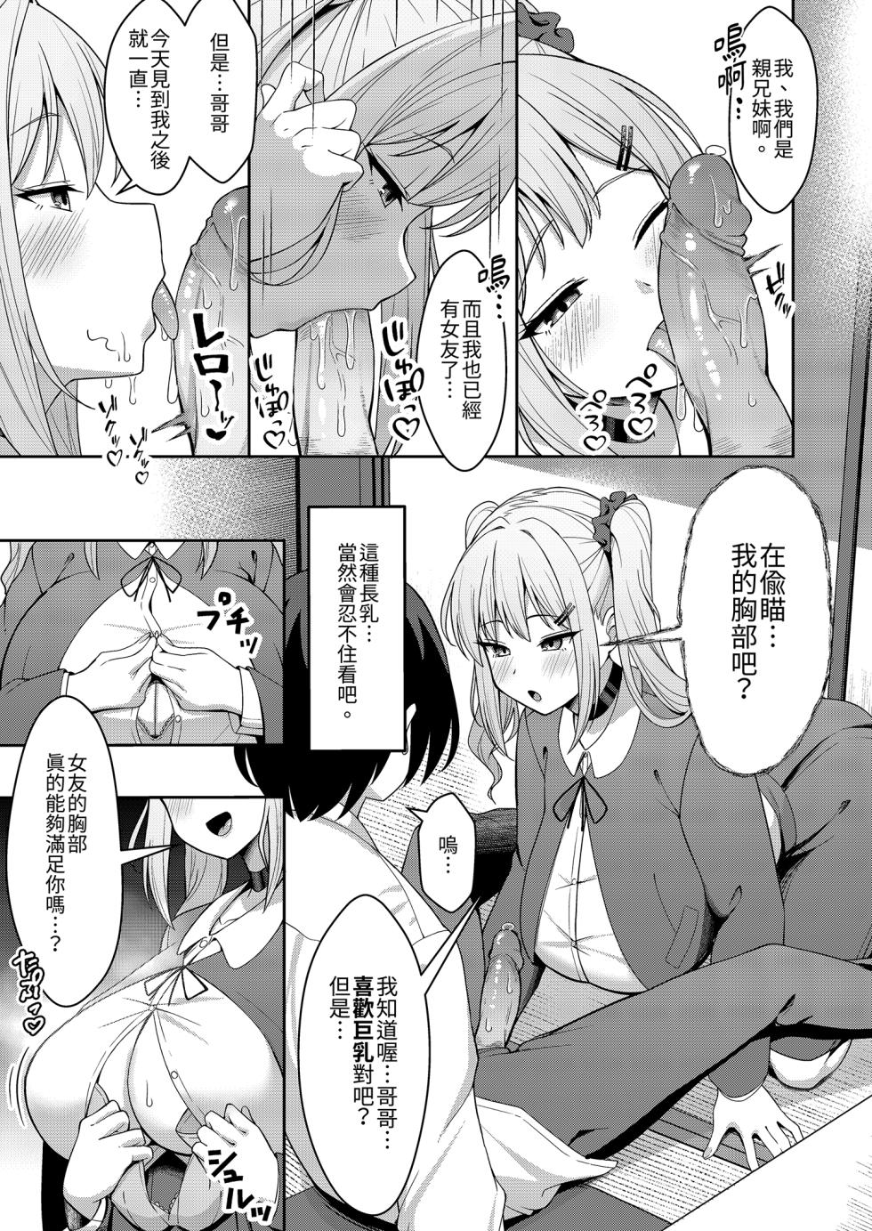 [Nekolovelandou (Nekojima)] Ani Love Kou Shitsudo Chounyuu Imouto ni Semararete Haramasechau Hanashi Zenpen [Chinese] [Decensored] [Digital] - Page 9